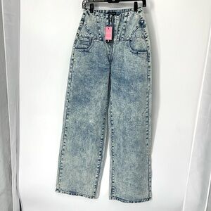 PrettyLittleThing High Rise Acid Wash Jeans
